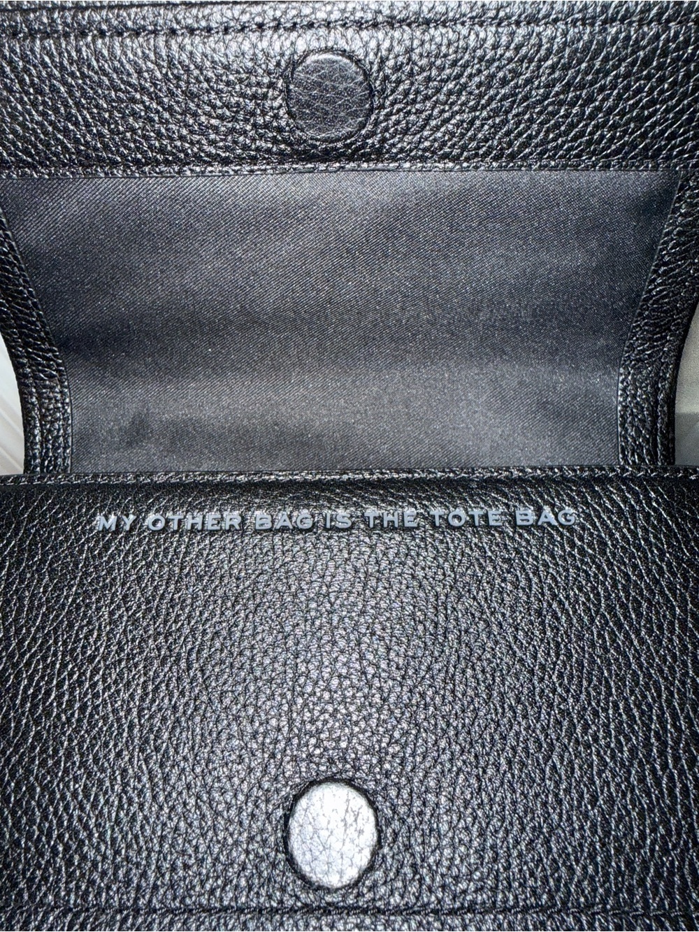 Marc Jacobs Black Pebbled Leather Mini Crossbody with Wide Strap - Picture 4 of 8